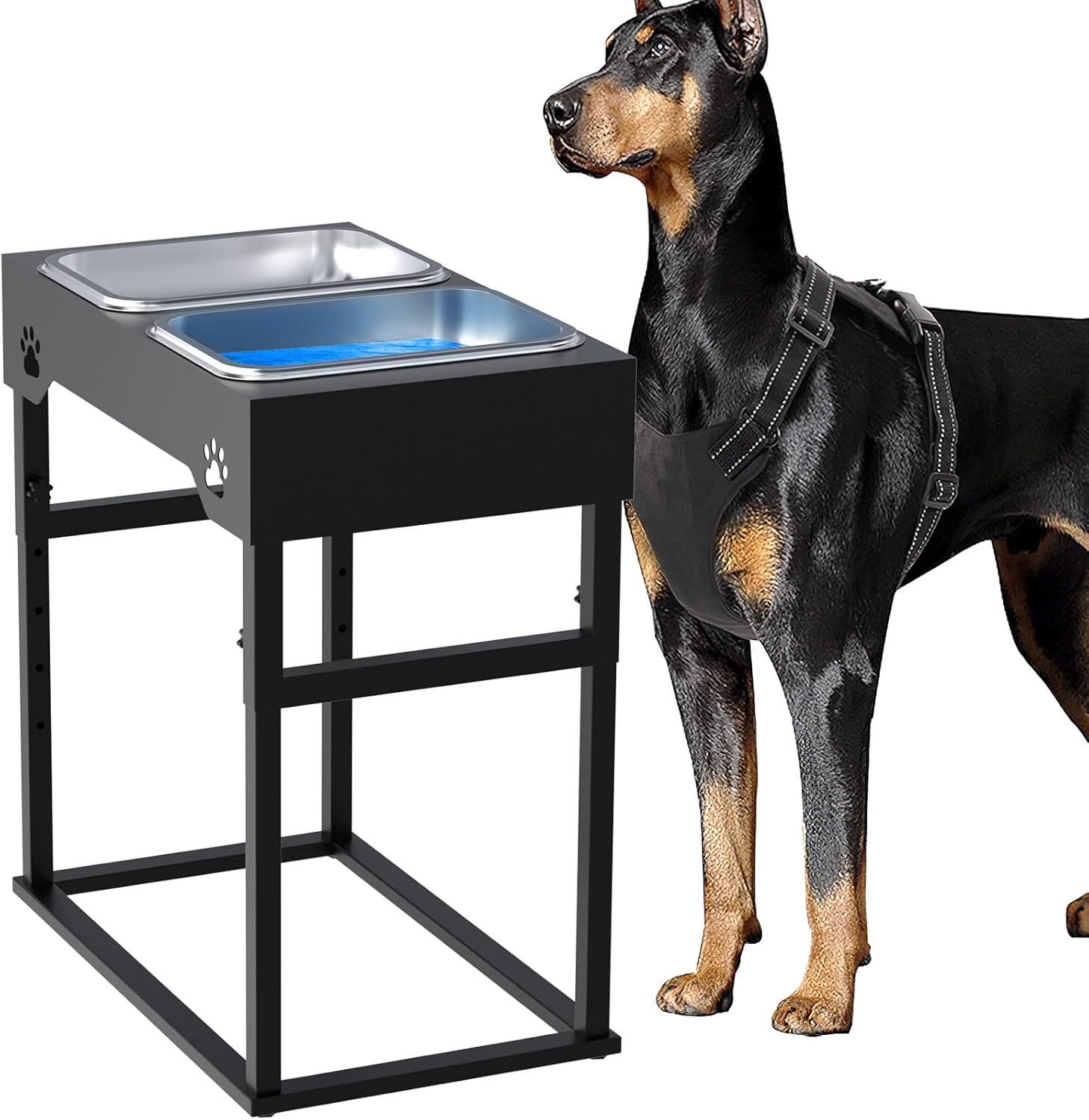 Pet Supplies Autofeedog Large Dog Feeder, 8 Height Adjustable, 2