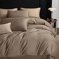 Vista 74 de MooMee Queen Duvet Cover Set, 100% Extra Long Staple Cotton 600 Thread Count Sateen Silky Soft Breathable Durable Luxury Hotel Quality Bedding Set