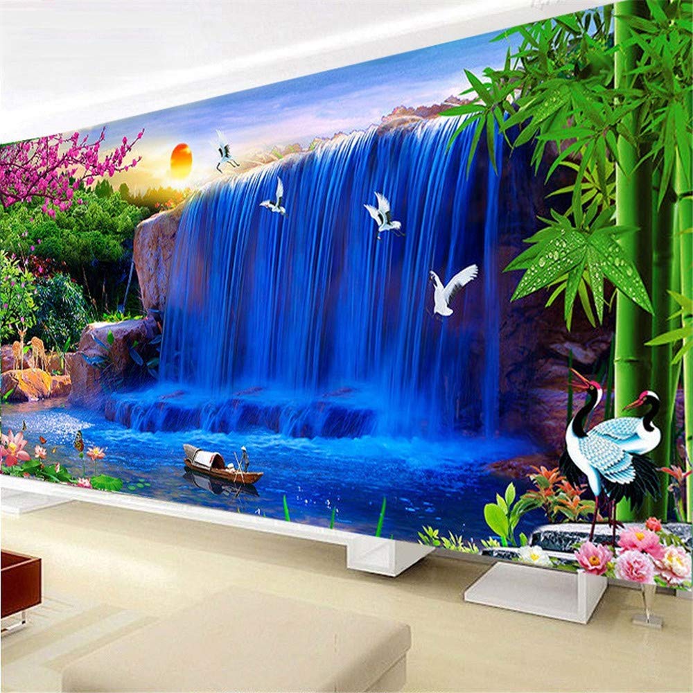 WATSON DAN 5D Diamond Painting Mittelmeer – DIY Diamantbild 70x130 Cm, Voller Strass