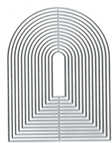 Miniatura 2 de Arcos esenciales de anidación arqueados troquelados de metal, marco de puerta de boda, plantillas cortadas para bricolaje, repujado, fotos, papel