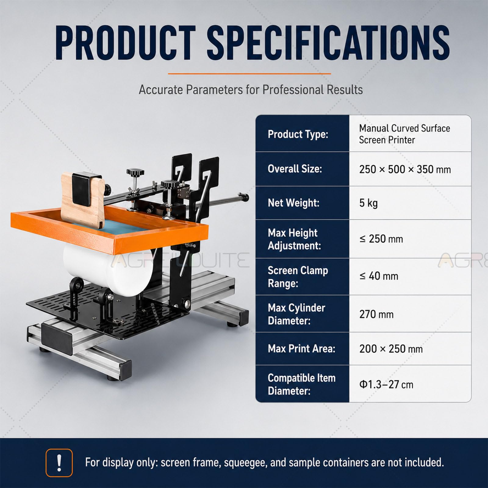 Piccola Postazione Manuale per Serigrafia da Banco | La Stazione Manuale Da Tavolo Si Adatta Ai Banchi Da Lavoro Sale Confezionamento,Laboratori Artigianali E Officine Domestiche