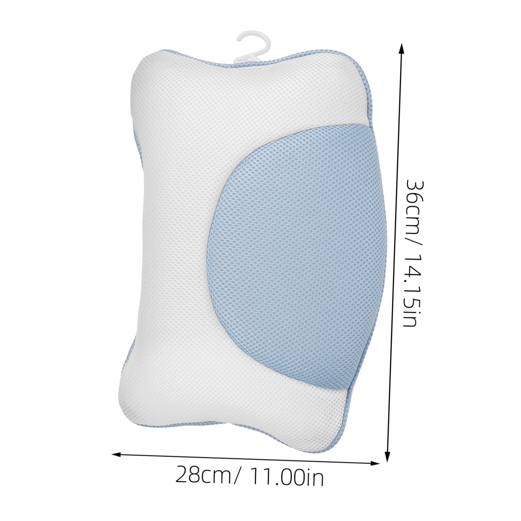 Healvian 2stücke Badewannen Kopfkissen Mit Saugnäpfen Ergonomisches Spa-Pillow Für Kopf Und Nackenstütze rutschfest Und Waschbar Für Badewanne Und Wellnessbereich