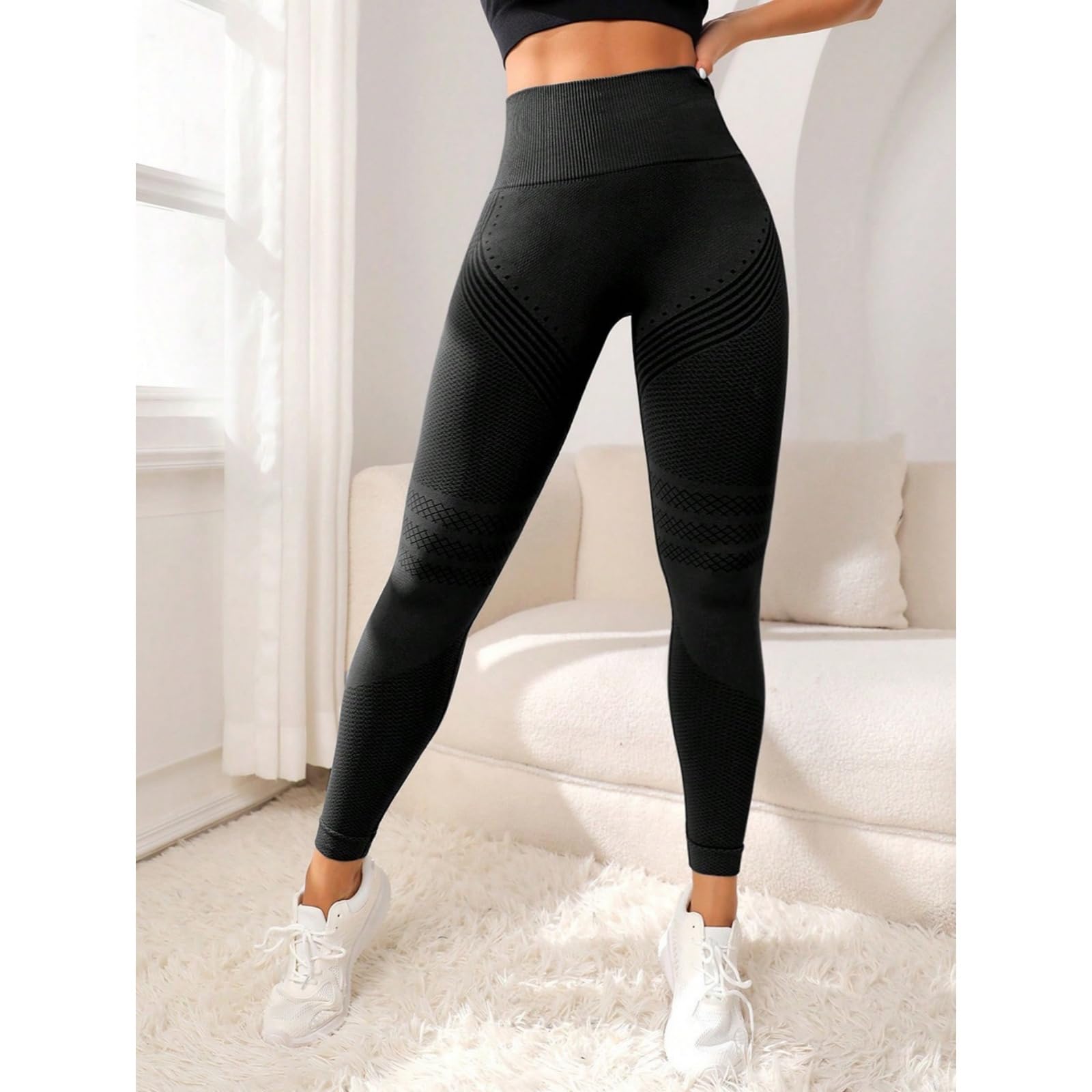 Coreex Cellulite Legging de compression Coreex Celluflex 3D, anti-cellulite, amincissant sans coutures pour le ventre et les jambes, idéal pour la vie quotidienne, les loisirs et le sport