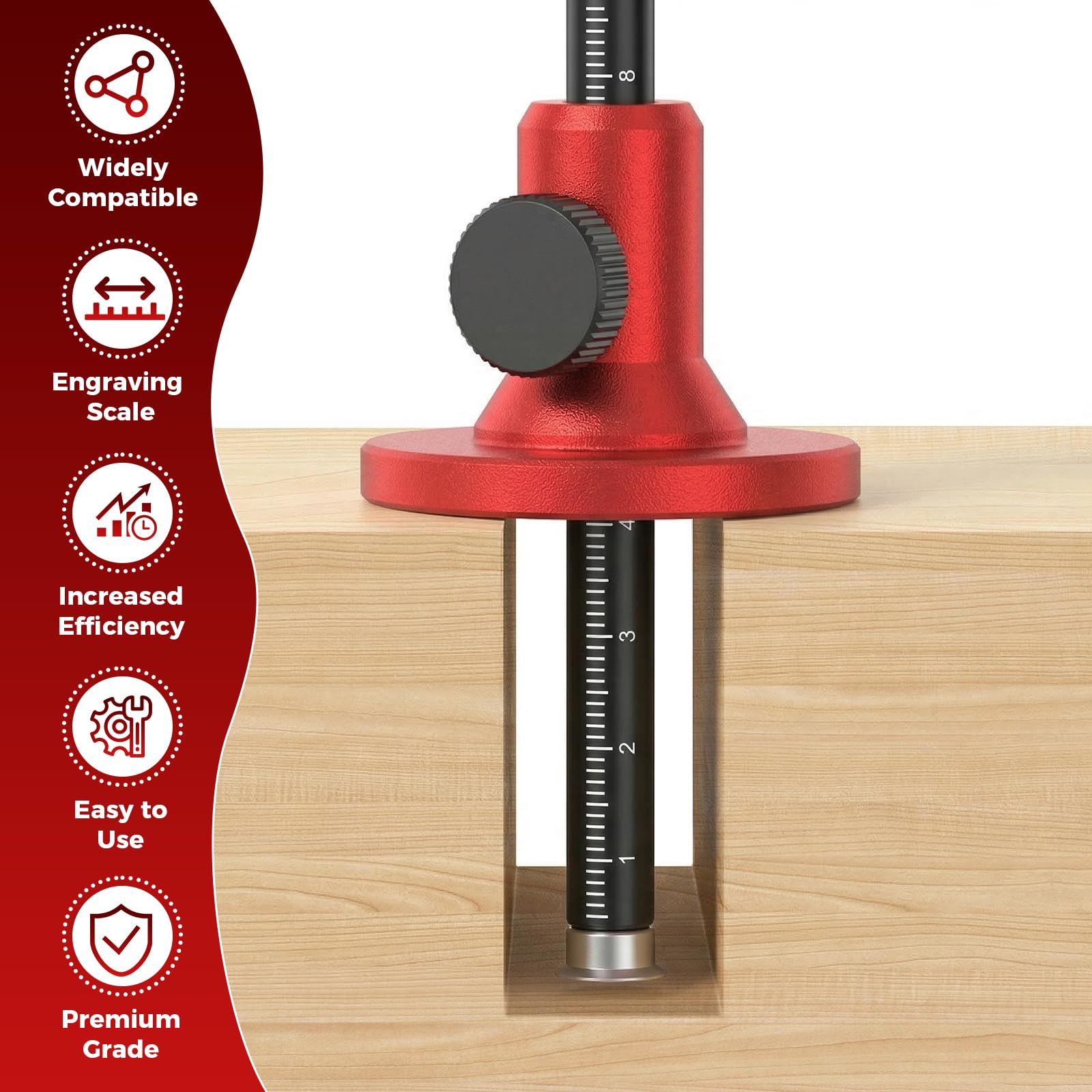Wheel Marking Gauge, Micro-Adjustable Woodworking Marking Tool with Dual Metric & Imperial Scales, Solid Aluminum Alloy Scribe Gauge for Precision Joinery Layout & Carpentry — Amazon image 7