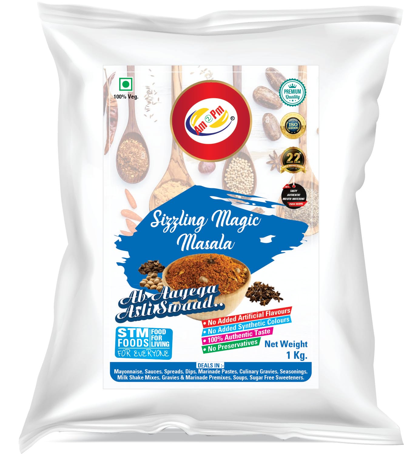 Am 2 Pm - Sizzling Magic Masala 1kg Tasty Masala Powder Mix Dry Easy To Cook & Ready To Eat Food (B0CBX3QMDG) Amazon Price History, Amazon Price Tracker