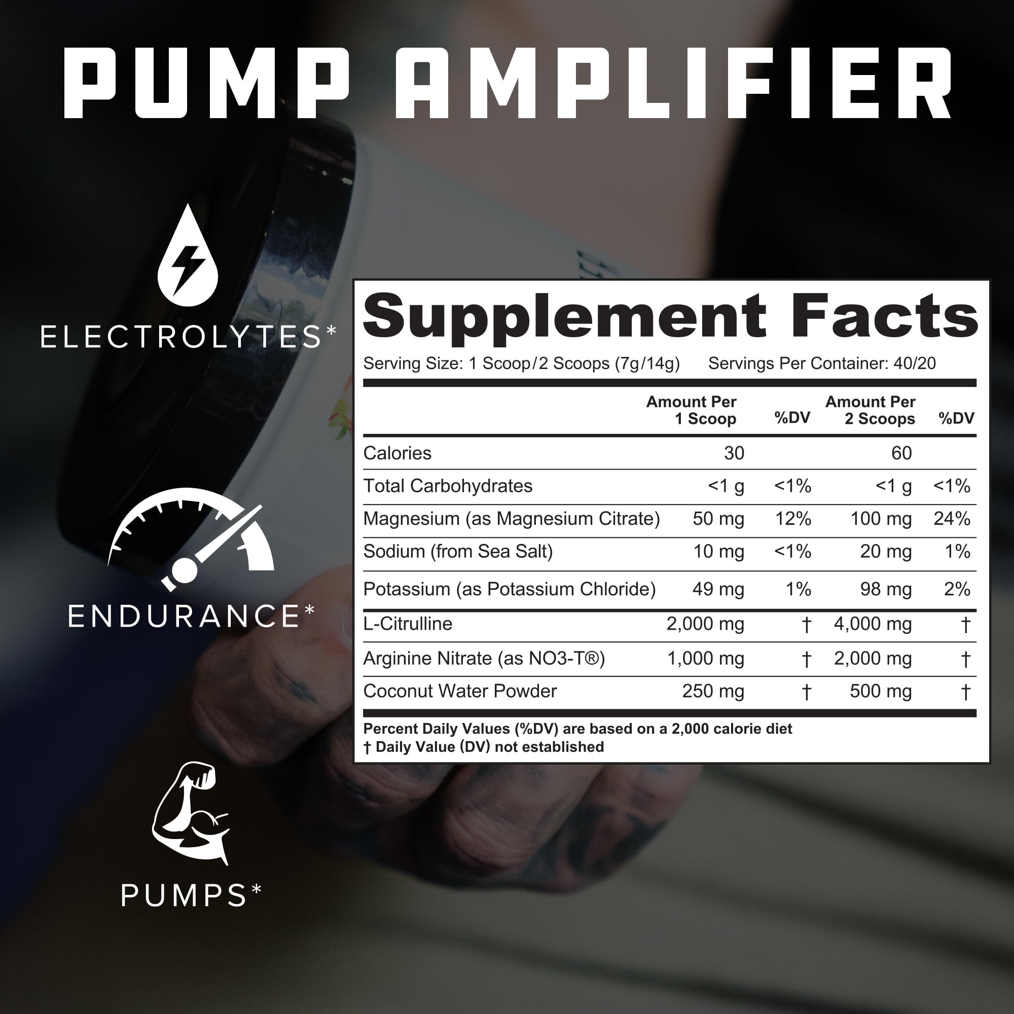 Cutler Nutrition Amplify 2.0 Caffeine-Free Nitric Oxide Pump Pre-Workout — Amazon image 2