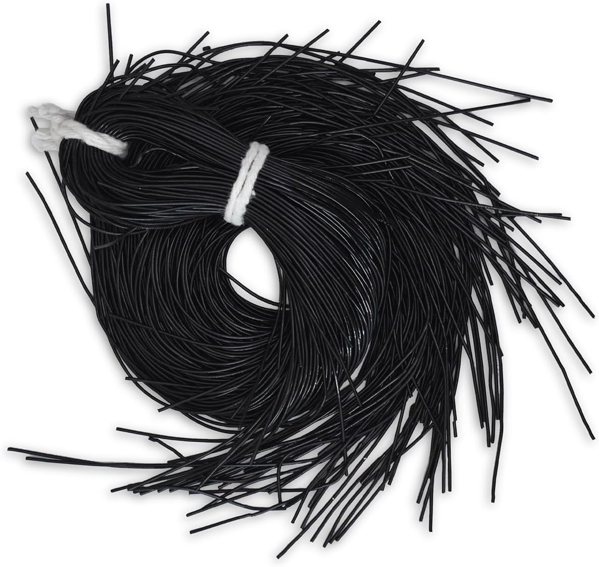 Embroiderymaterial Zardozi Spring Material,French Wire(Dapka) For Jewellery and Embroidery Purpose,1MM, Smooth Finish, Black Color(100 Gram)