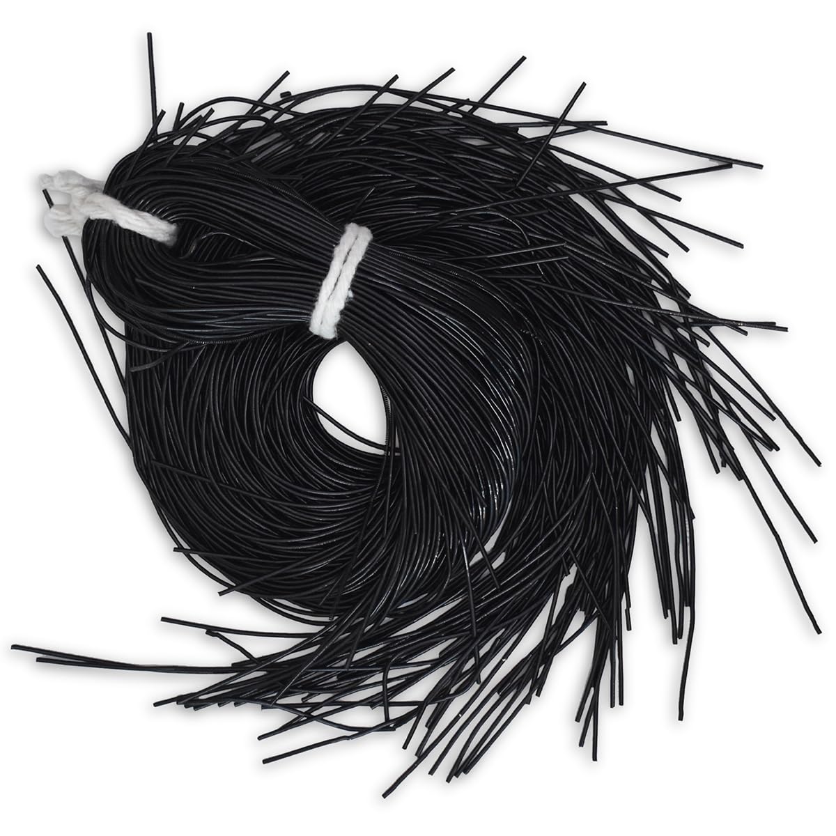 Embroiderymaterial French Coil Bullion Metallic Wire Dabka for Embroidery,Beading and Jewelry Making, Black Color, 1MM, 45.72 Mtr(100 Gram)