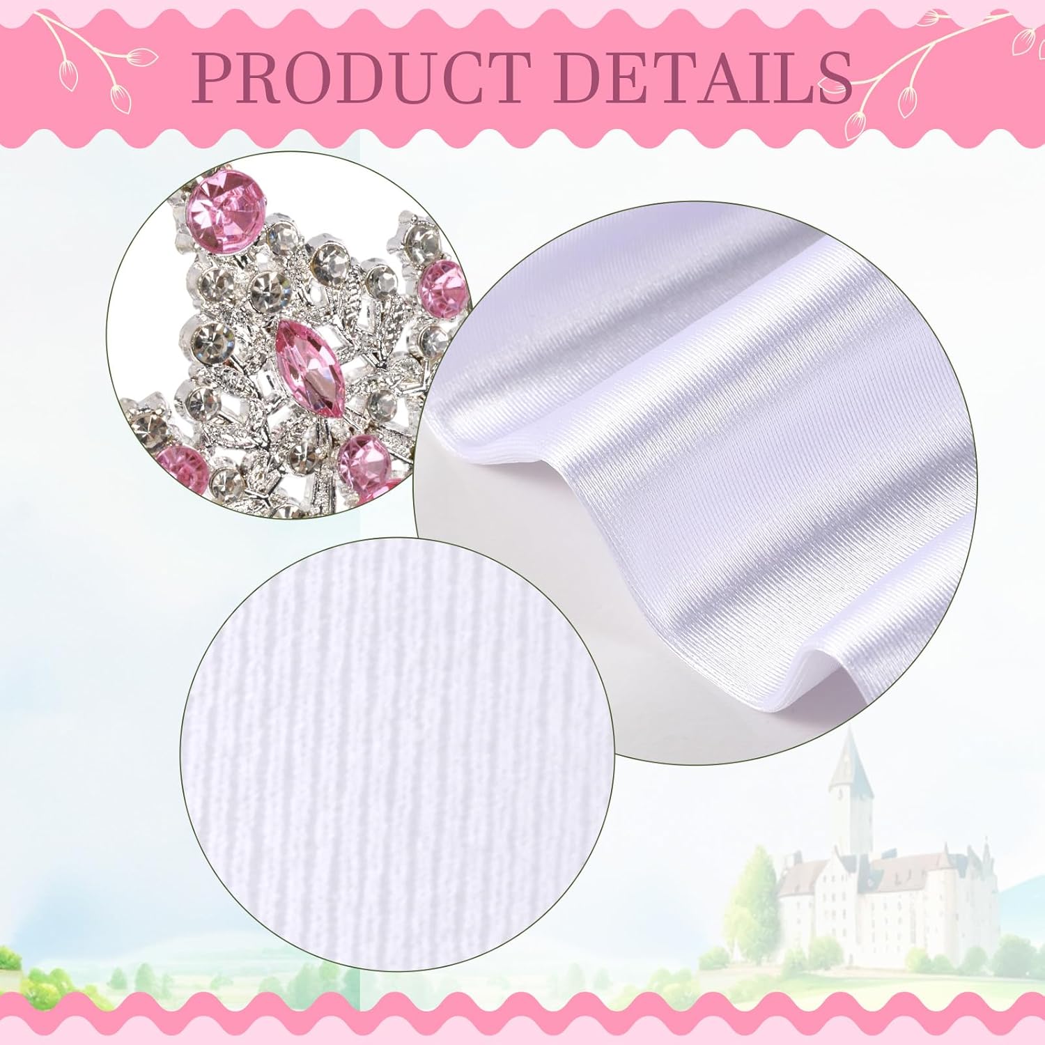 JaGely 5 Pcs Princess Fairy Costume for Women Corset Tops Skirt Headband Gloves Socks Adult Dress Carnival Role Play Party - Image 3