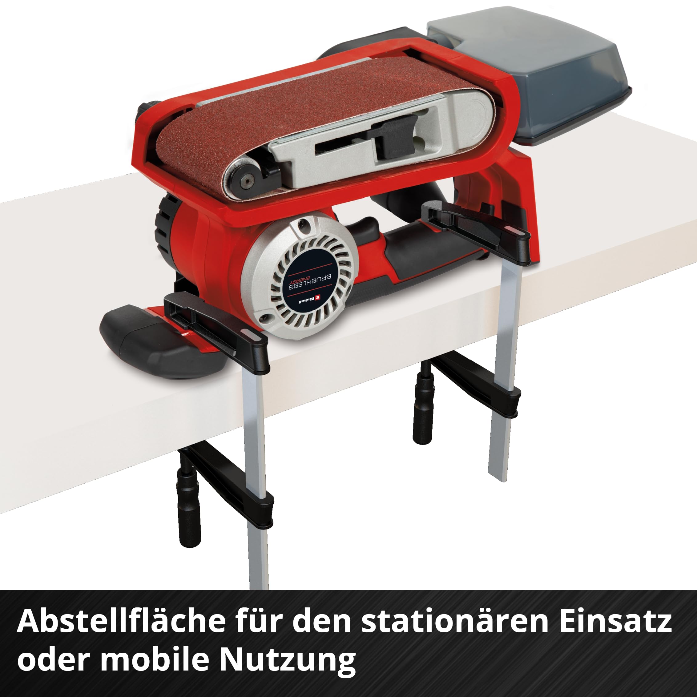 Einhell Professional Akku-Bandschleifer TP-BS 18/457 Li BL-Solo Power X-Change (18 V, Li-Ion, Brushless-Motor, inkl. 3x P80 Schleifband 457x75 mm, ohne Akku & Ladegerät)