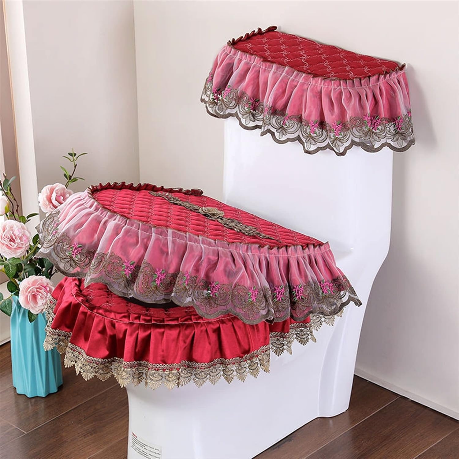 MGRAS Toilet Seat Cover Set Thick Fashion Toilet Cover
