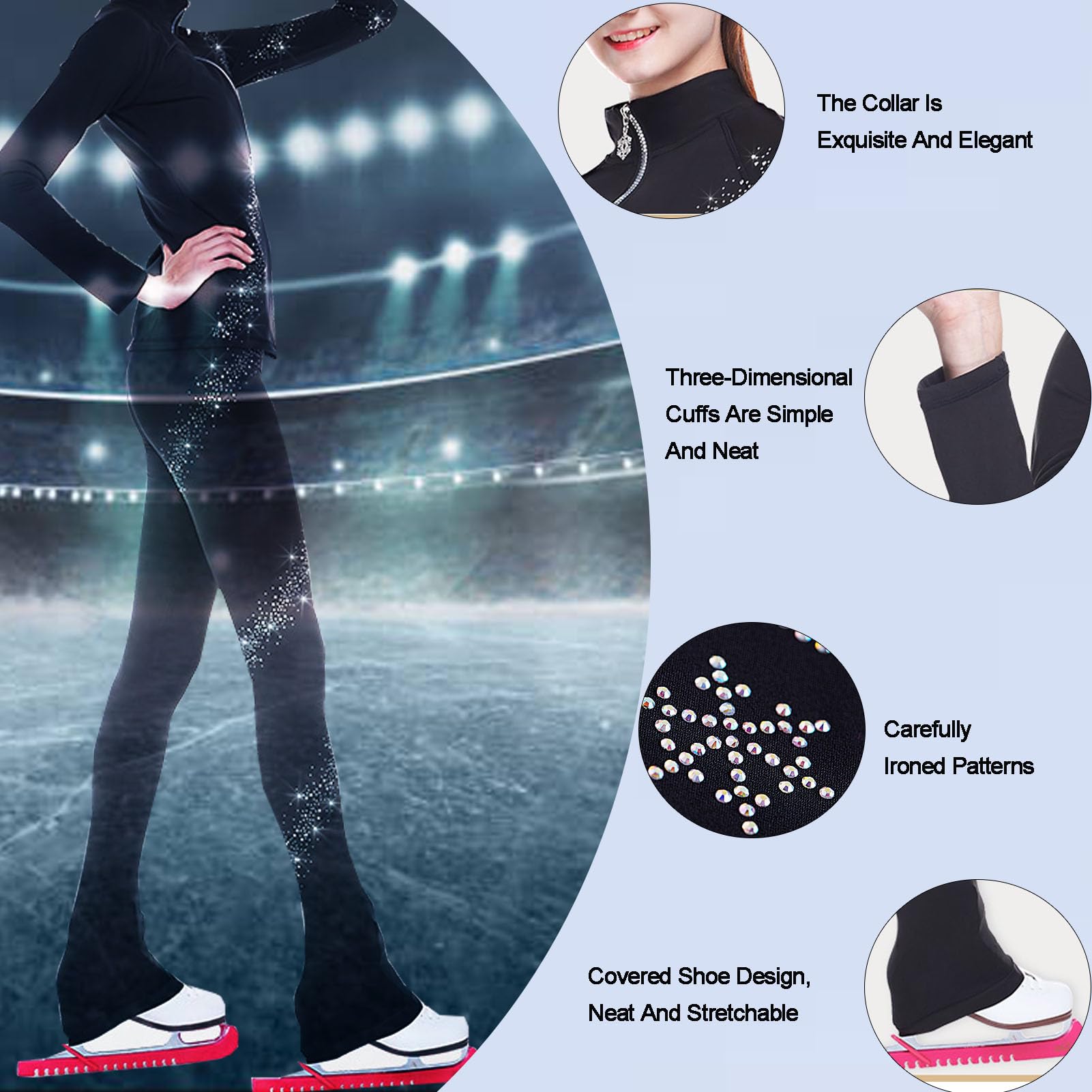 Giacca In Pile YEAHDOR Per Bambine - Felpa Con Cerniera, Top Termico Per Pattinaggio E Sport Invernali - Foto 5