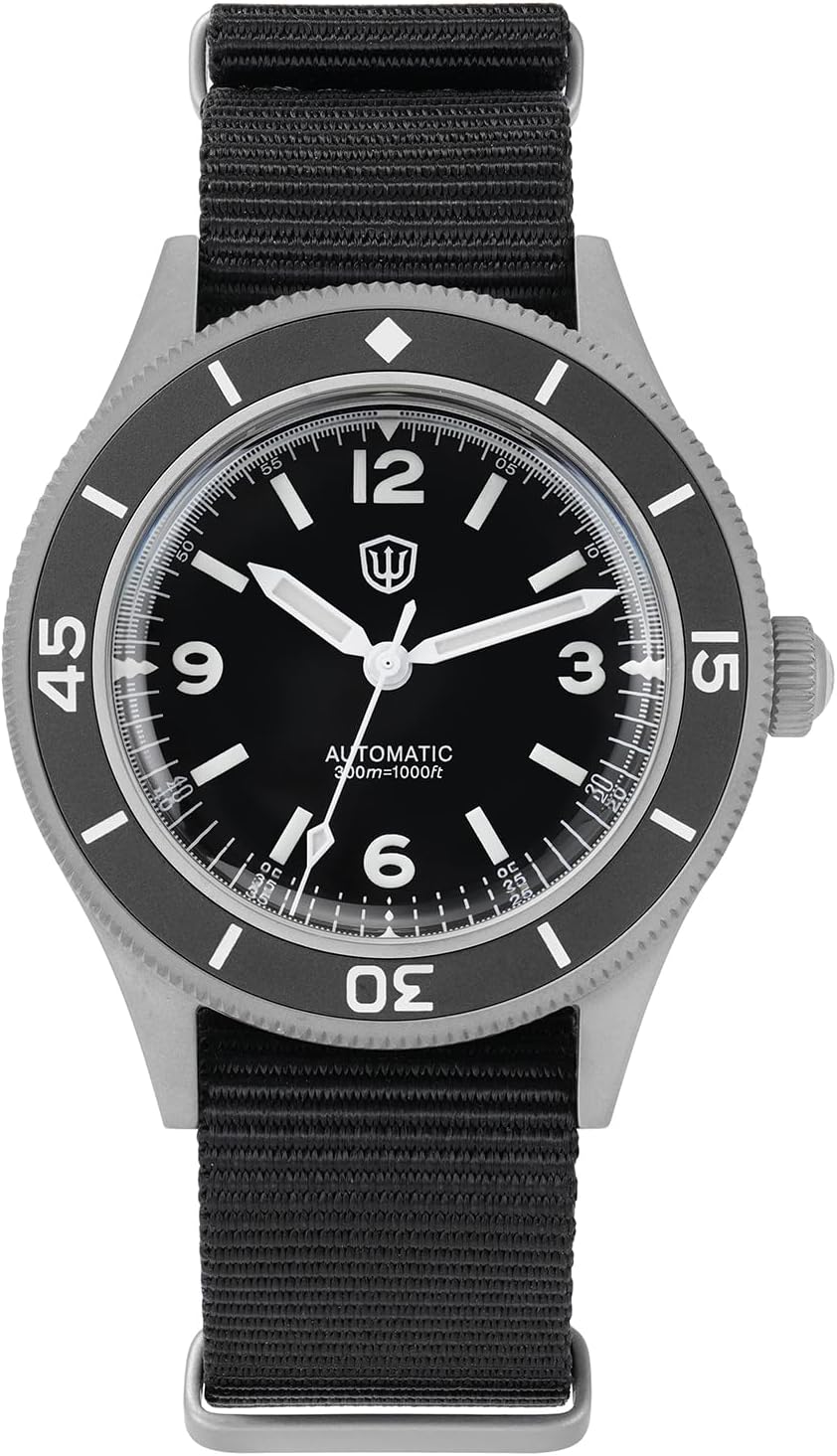 watchdives Dive Watch for Men, Vintage 50-Fathoms Jordan Ubuy