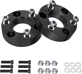 2 inch Leveling Lift Kit Compatible with 2006-2024 Ram 1500 4WD 2005-2011 Dakota 2WD, Leveling Lift Kit Fit for Ram 1500 4WD/Dakota 2WD Forged Front Strut Spacers Raise the Front of your Pickup by 2"