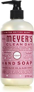 Mrs. Meyer's Clean Day Liquid Hand Soap, Cruelty Free and Biodegradable Hand Wash Made with Essential Oils, Peppermint Scent, 370 ml Soap Pump Bottle