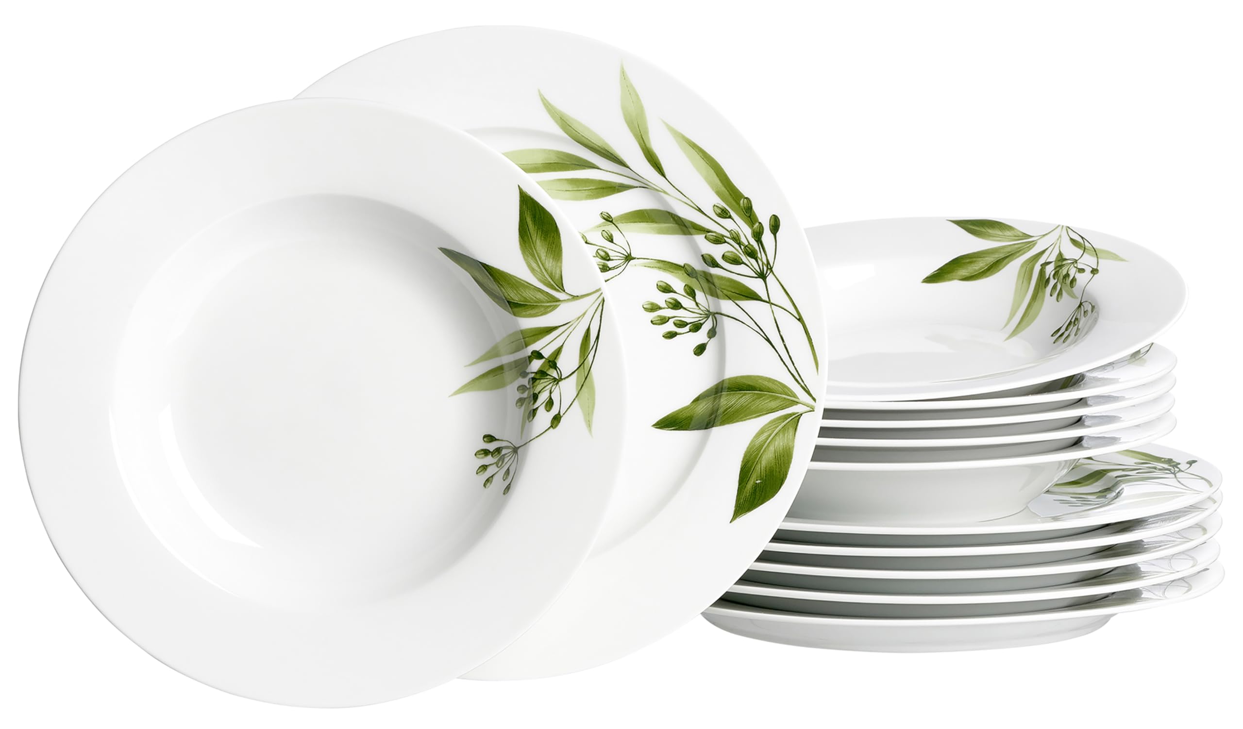 Ritzenhoff & Breker White Evora 12-Piece Porcelain Dinner Set,