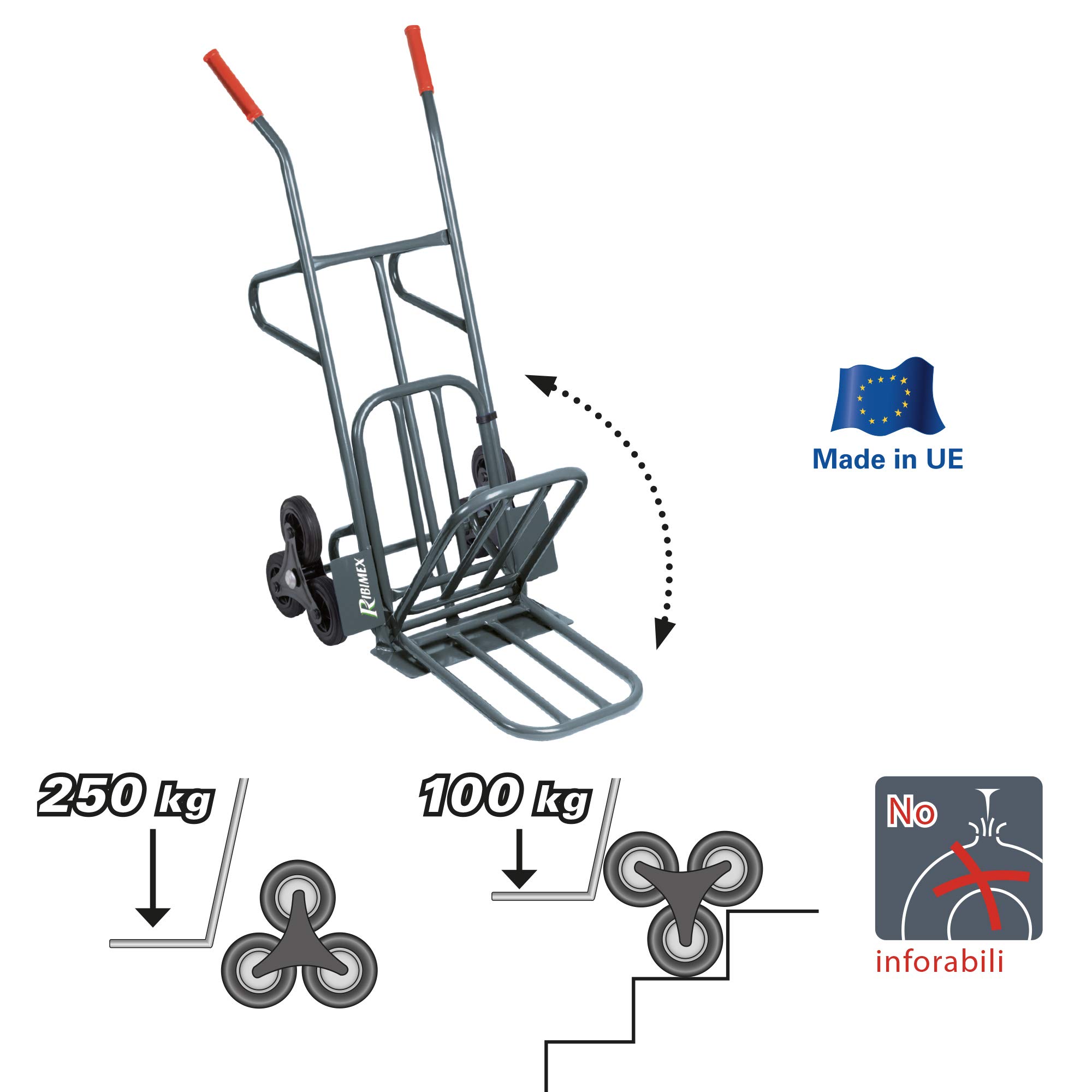 Carrello Spesa Pieghevole Hoppa - 6 Ruote, 74 Litri, Leggero E Resistente, Nero - Foto 10
