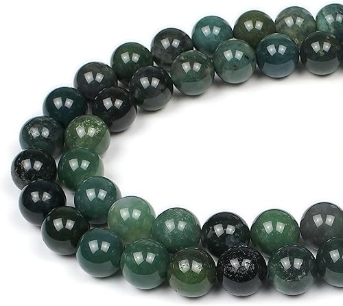 Miniatura 10 de MJDCB Cuentas de piedra natural de jade zafiro redondas sueltas para hacer joyas DIY Pulsera Collar (8mm)