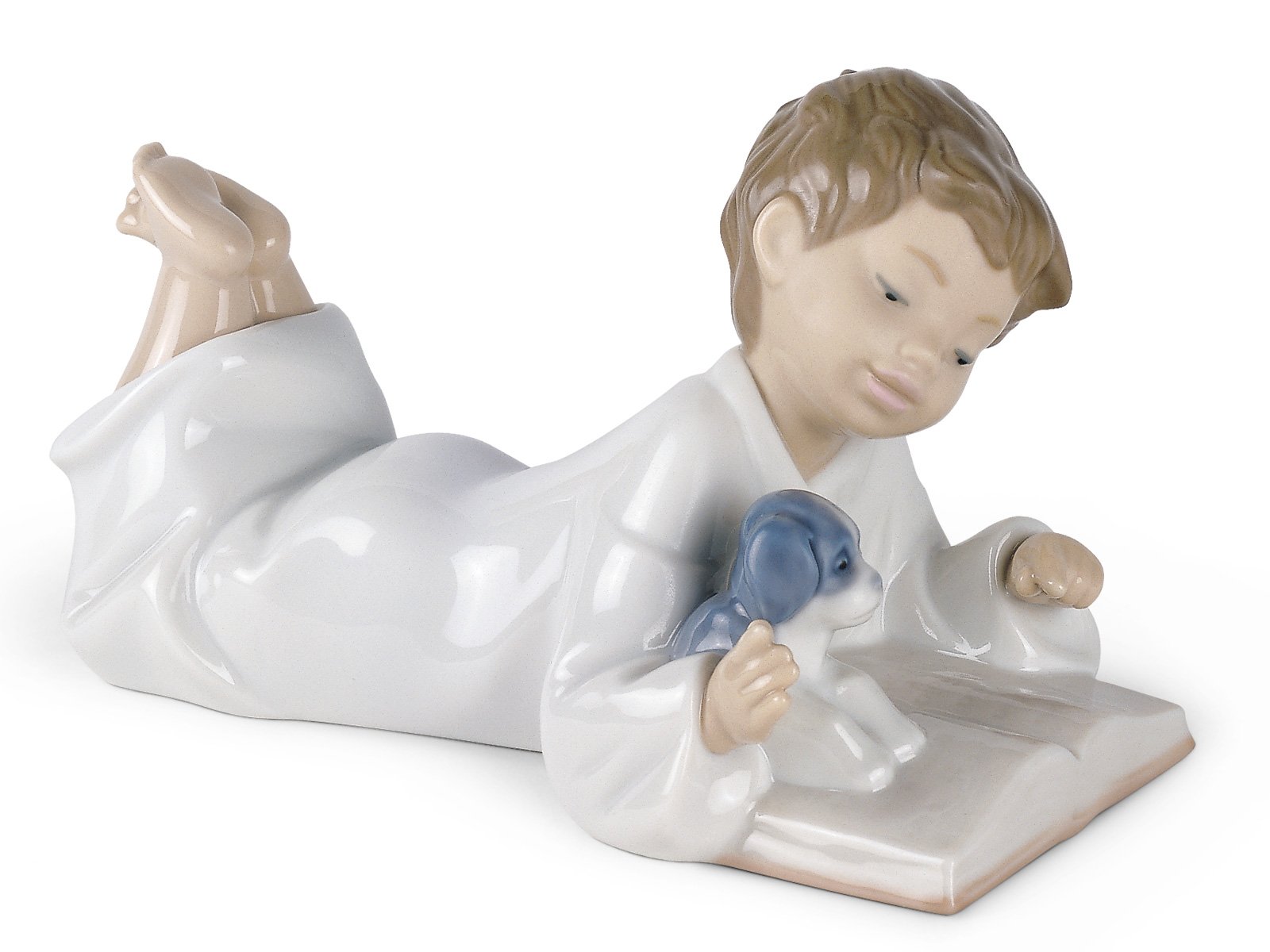 ✦美品✦ リヤドロ NAO Repeat After Me　1285　男の子　犬 Amazon.co.jp: Nao by Lladro コレクタブル磁器フィギュア：REPEAT