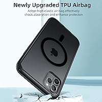 Vista 12 de Yriklso Strong Magnetic Case for iPhone 11 [Compatibilty with MagSafe] Protective Shockproof Cover Phone Case for iPhone 11 6.1" Frosted Purple