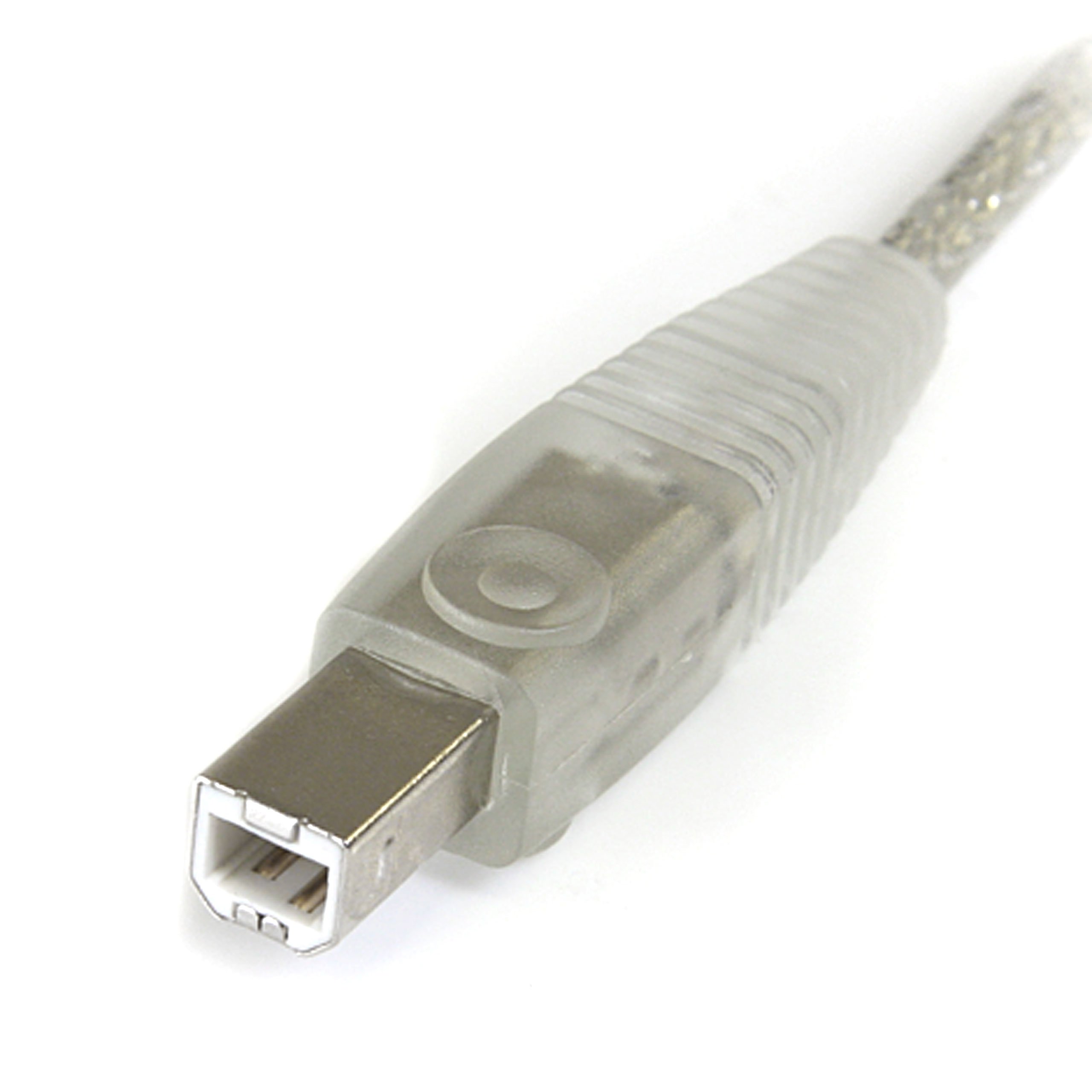 StarTech.com USB2HAB15T Cavo USB 2.0 per Stampante, A/B, M/M, 4.57 m, Trasparente