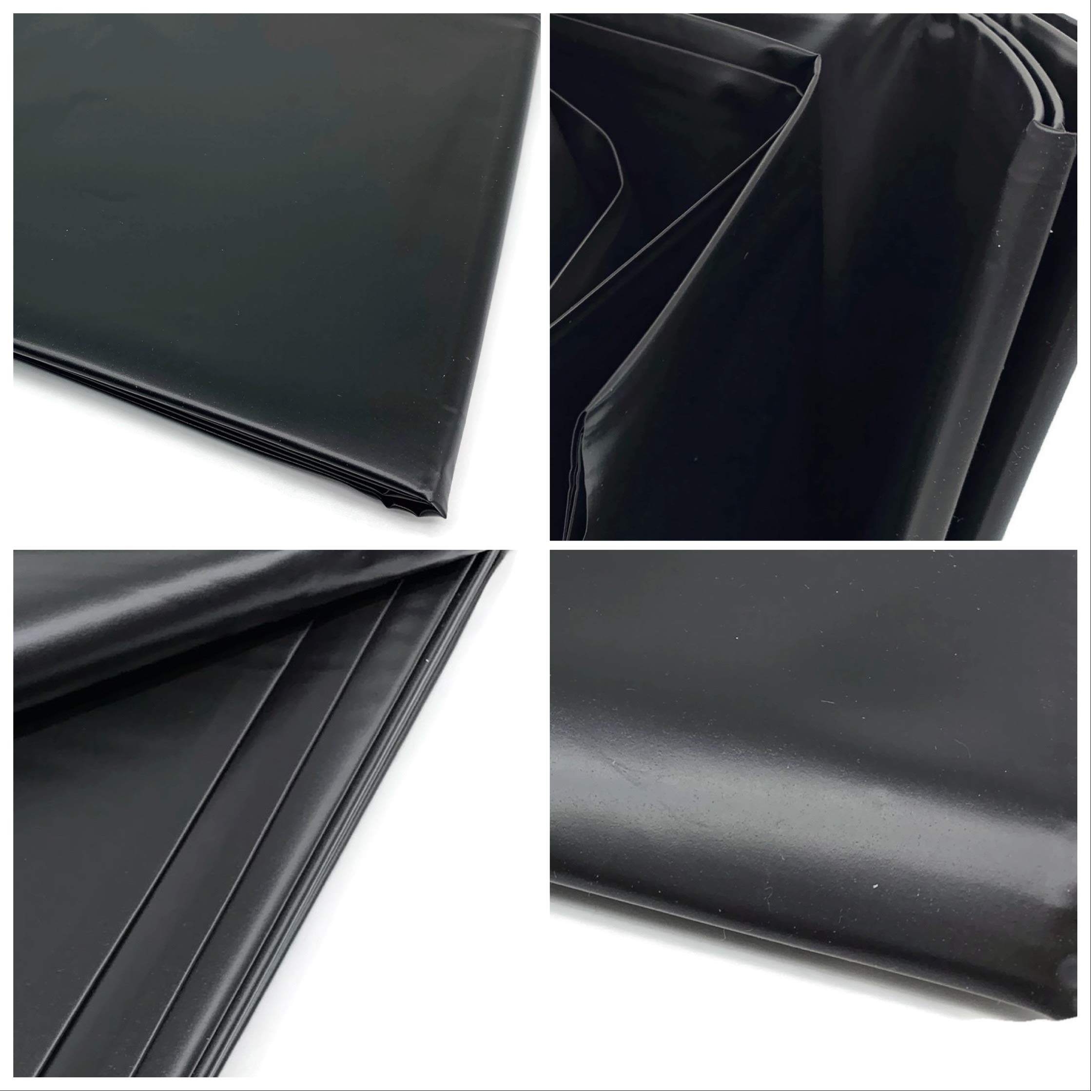 eXODA Sábana Sexual Impermeable Ropa de Cama Negro 200x230 cm sin látex por