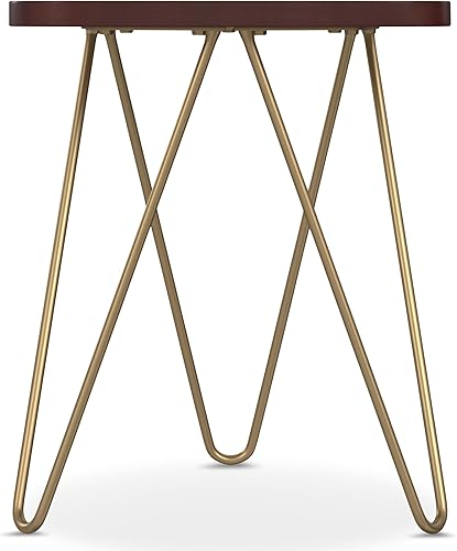 Miniatura 61 de SIMPLIHOME Preston - Mesa auxiliar de metal industrial moderna de 22 pulgadas de ancho en cobre antiguo, totalmente montada para la sala de estar y