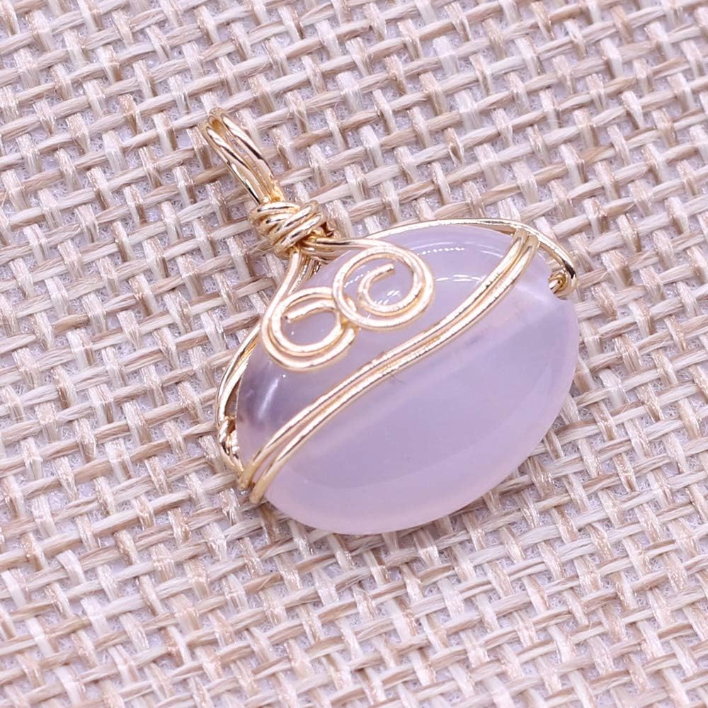 10Pcs Natural Agate Pendants, Crystal Stone Pendant Healing Chakra Reiki Gemstone Pendants Charms for DIY Bracelet Necklace Earrings Jewelry Making (Random Color) - Image 4