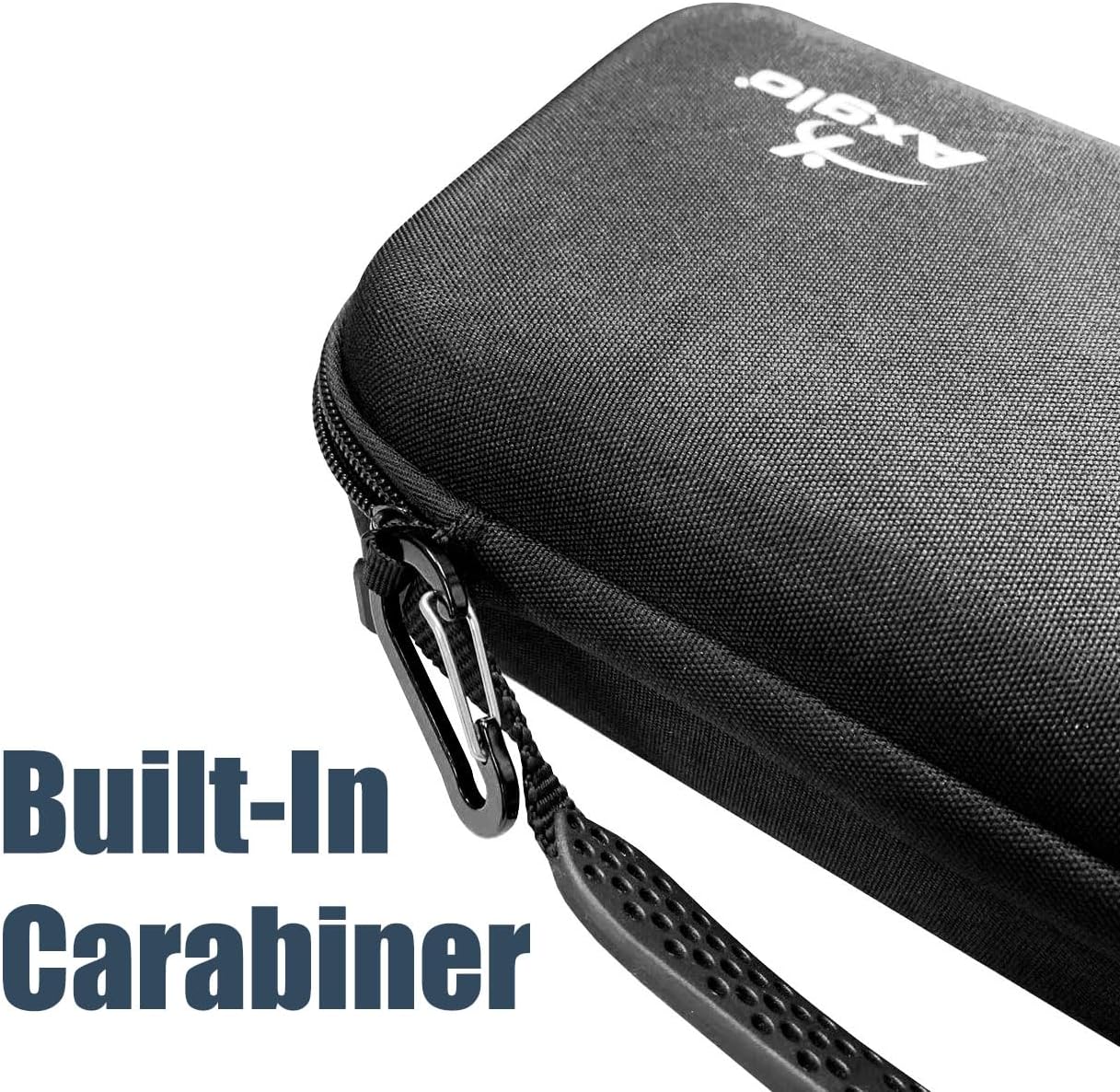 Golf Accessories Storage Case | Lightweight & Practical Golf Storage Organizer with Carabiner | Large Storage Space for Tees, Gloves, & Ball Caps Perfect Golf Gifts | Black