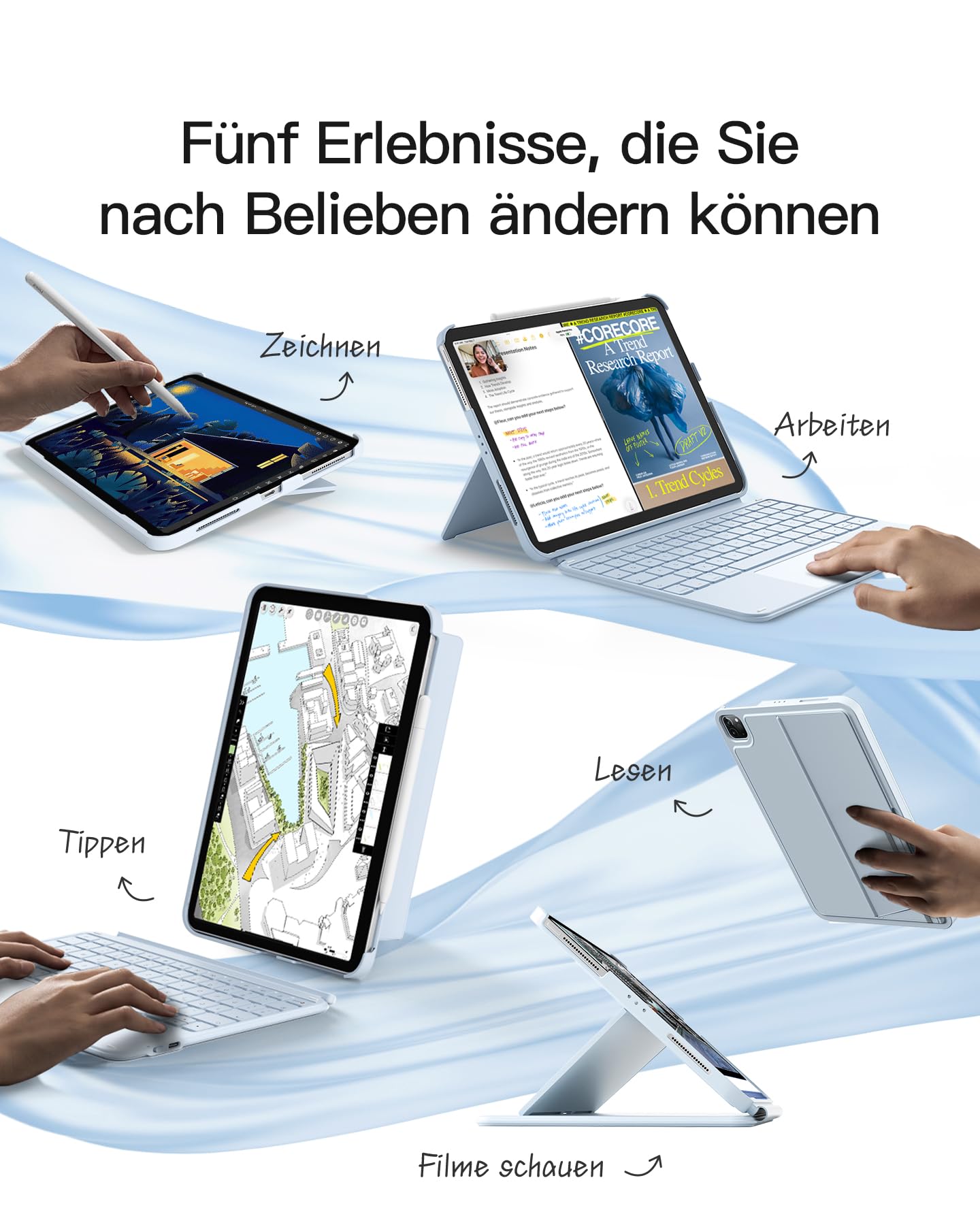 Inateck Hülle mit Tastatur iPad Pro 11 M5/M4 – Bild 4