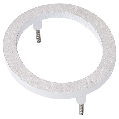 Miniatura 75 de Montague Metal Products MHN-04-F-BA1-6 Números de casa de dirección flotantes modernos de aluminio cepillado sólido, 4 pulgadas, aluminio cepillado