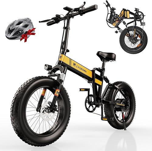 Knight - Bicicleta eléctrica para adultos, motor de pico de 750 W, hasta 20 MPH y 60 millas, batería extraíble de 600 Wh, plegable de 20 x 4.0