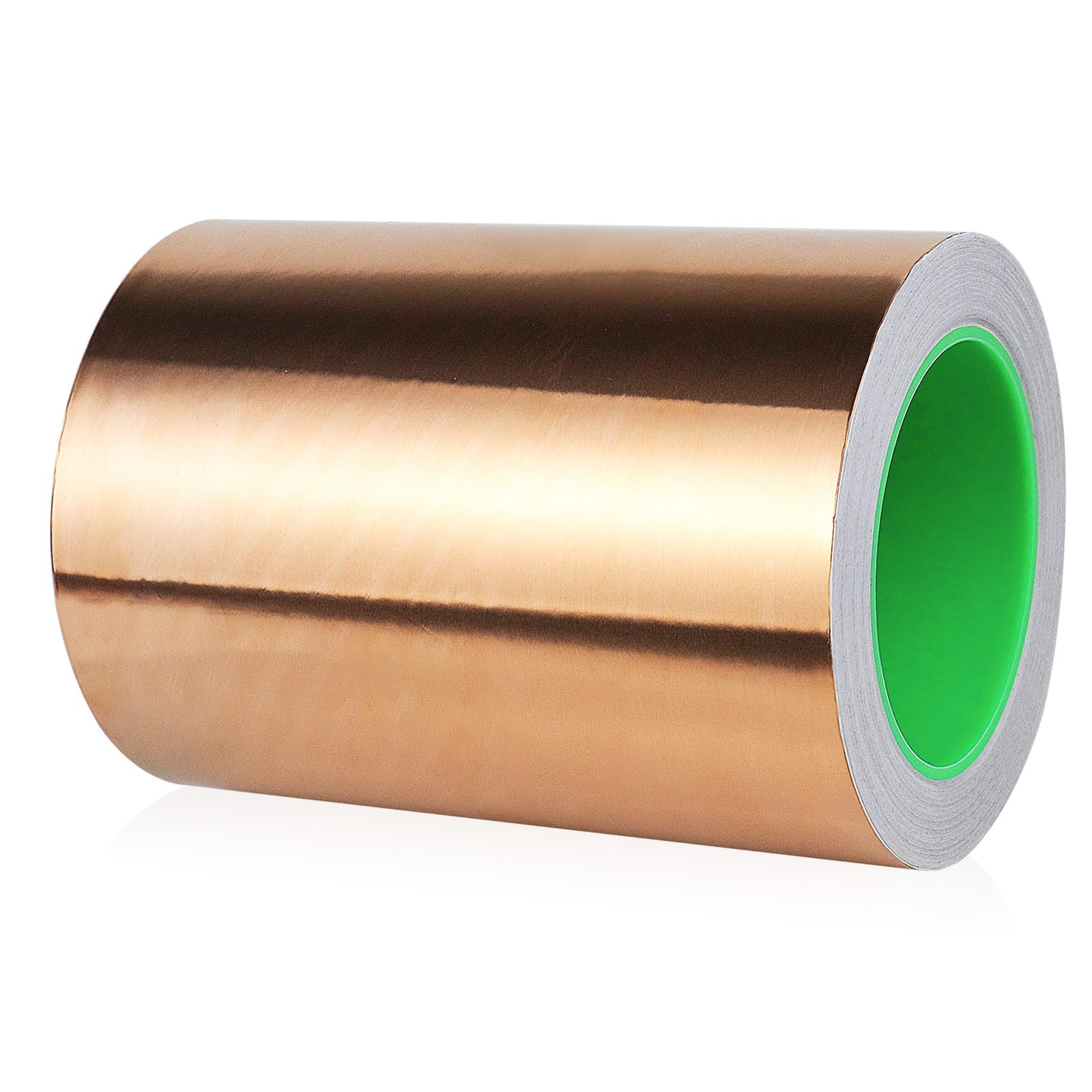 BOMEI PACK Nastro in lamina di rame, 15,2 cm x 20,1 m, con adesivo conduttivo per chitarra e artigianato, saldatura, vetro colorato, riparazioni elettriche, messa a terra