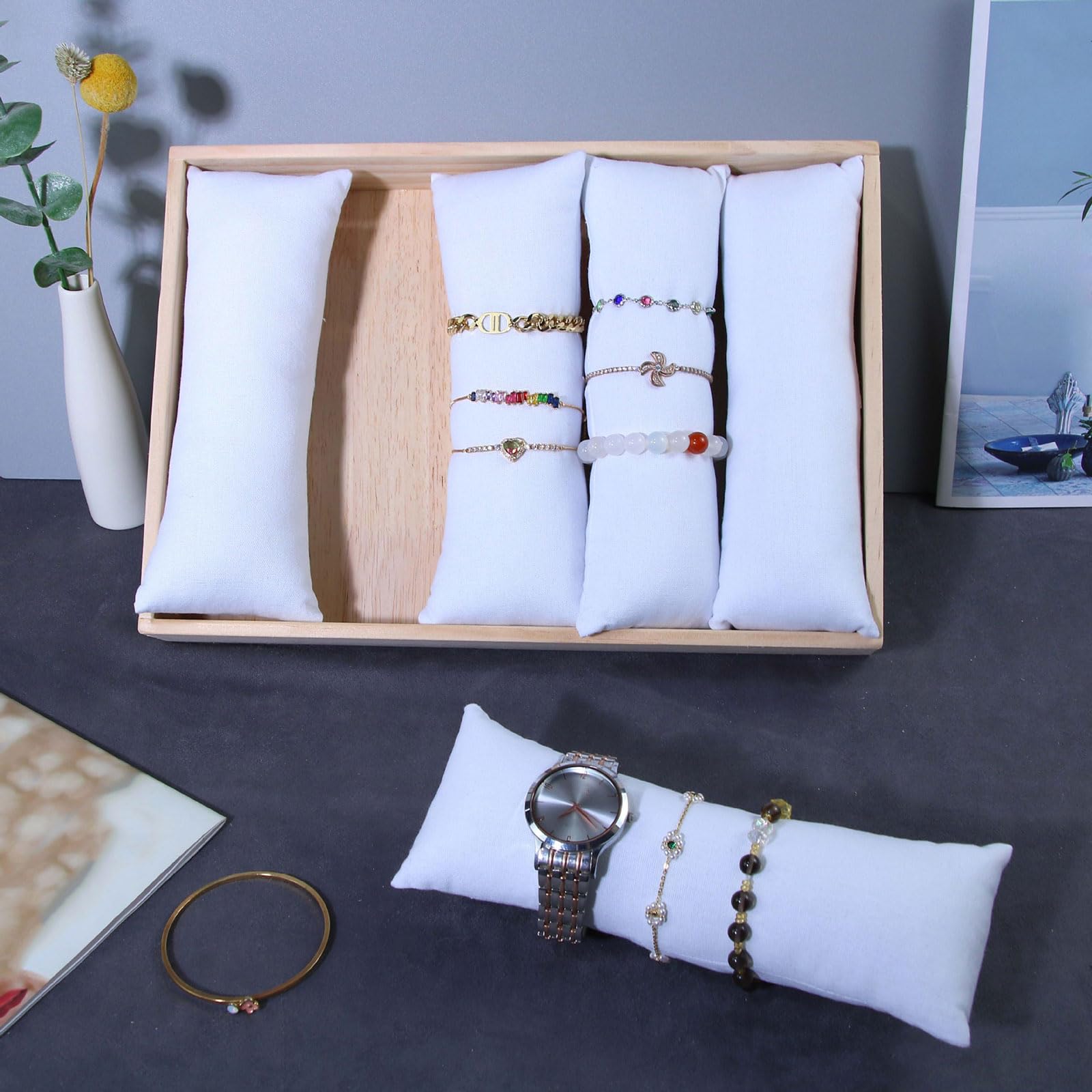 Espositore regolabile per gioielli, comodo supporto per collana e vassoio per orologi per gli amanti dei gioielli, perfetto per collane, bracciali e accessori
