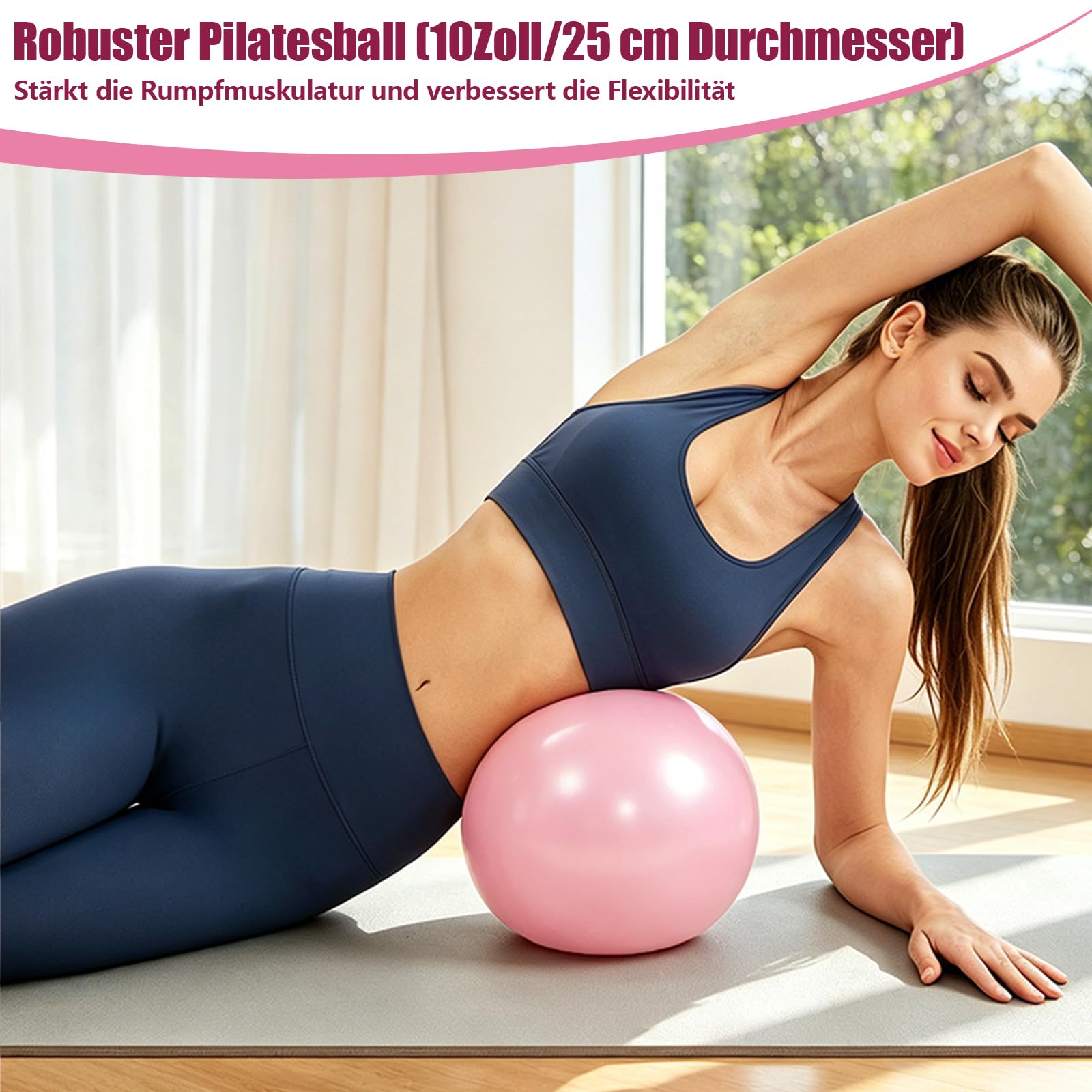 Pilates Set, Pilates Ring Zubehör Set 13 Stück mit 13" Ring, 10" Ball,Fitnessbänder & Zubehör,Pilates Socken und Tragbarer Tasche,Home Pilates Essential Kit für Frauen,Yoga Set,Pilates Set für Zuhause
