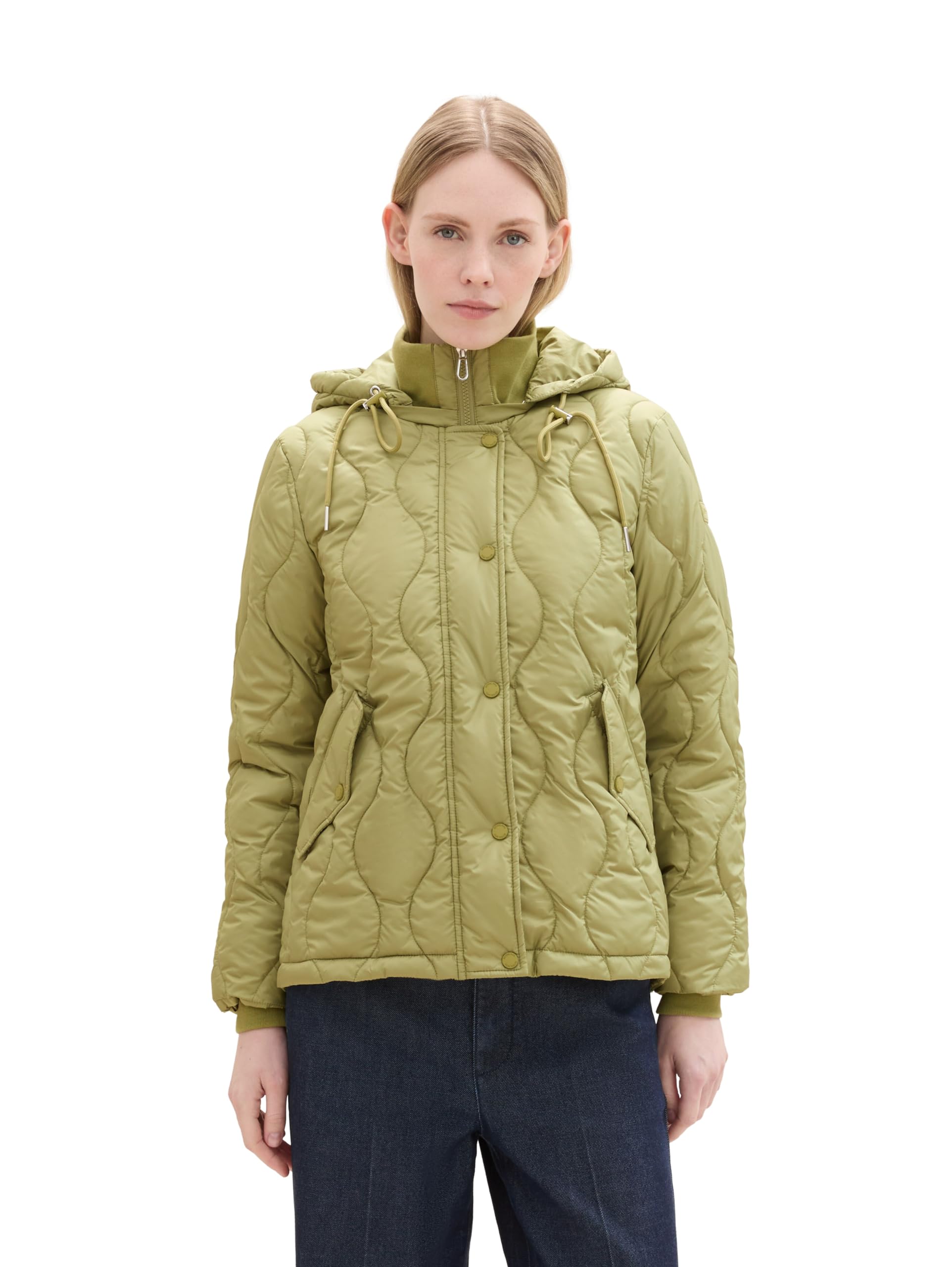 Tom Tailor Women's 35768 - Dark Sage Quilted Lightweight Quilted Jacket, L