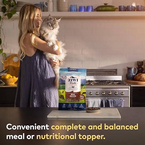 Miniatura 6 de ZIWI Peak Alimento para gatos secado al aire, totalmente natural, alto en proteínas, sin granos e ingredientes limitados con superalimentos (carne