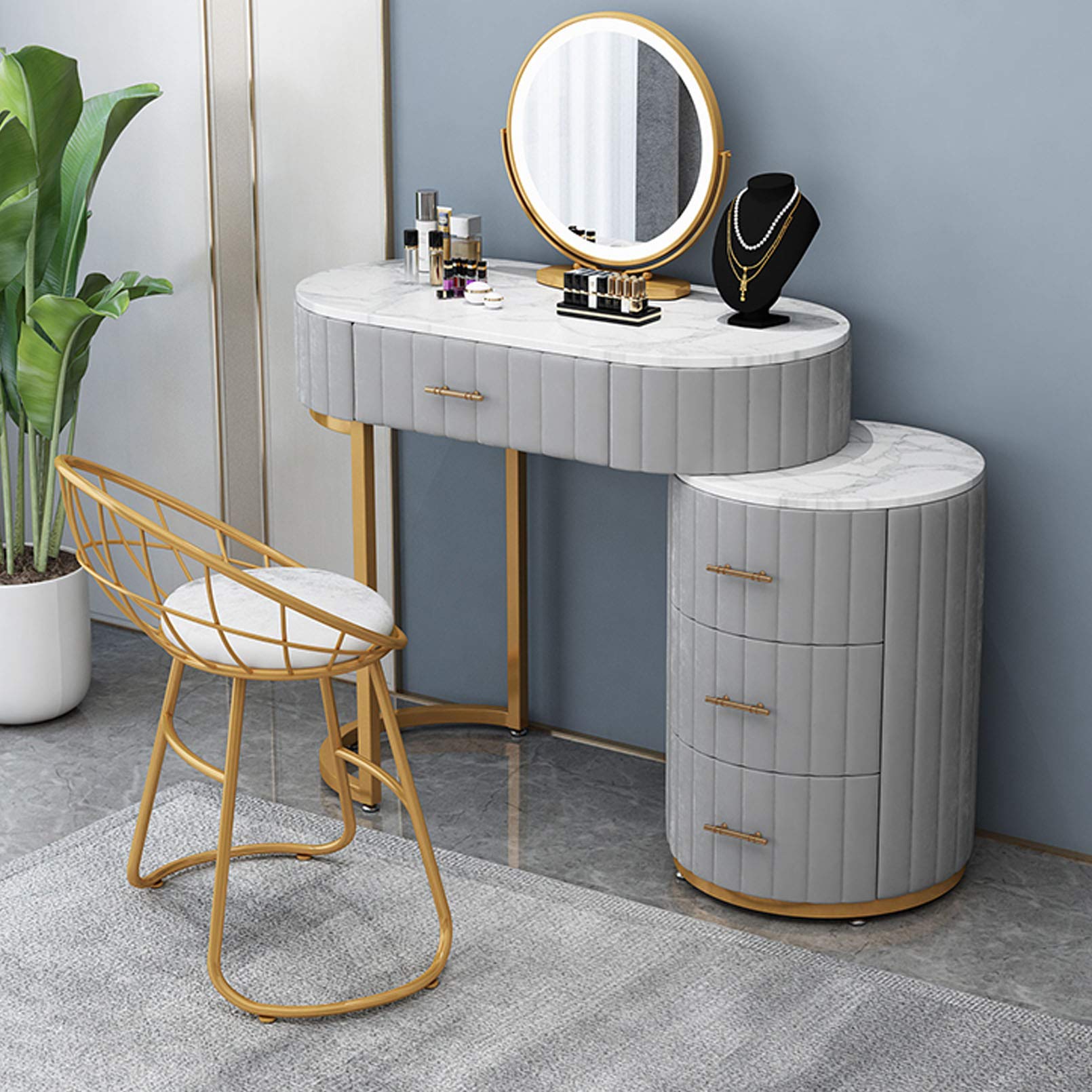 Amazon｜ドレッサー 化粧台 鏡台、プリンセス ガールズ メイクアップ