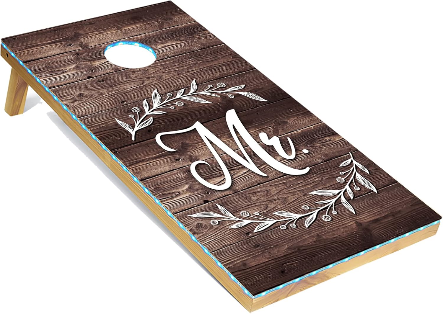 Tailgating Pros Corn Hole Board Set with Bean Bags & Carrying Case - 4'x2' Cornhole Bag Toss - Tournament & Lightweight Options - Optional LED Lights