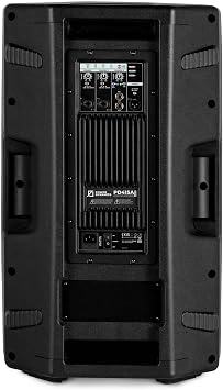 Power Dynamics PD415A Speaker with Stand Set 2800 Watt - DSP Bi-Amp Bluetooth XLR Cinch 15 Inch PA with Stand - Stereo Set PA System Active Boxes