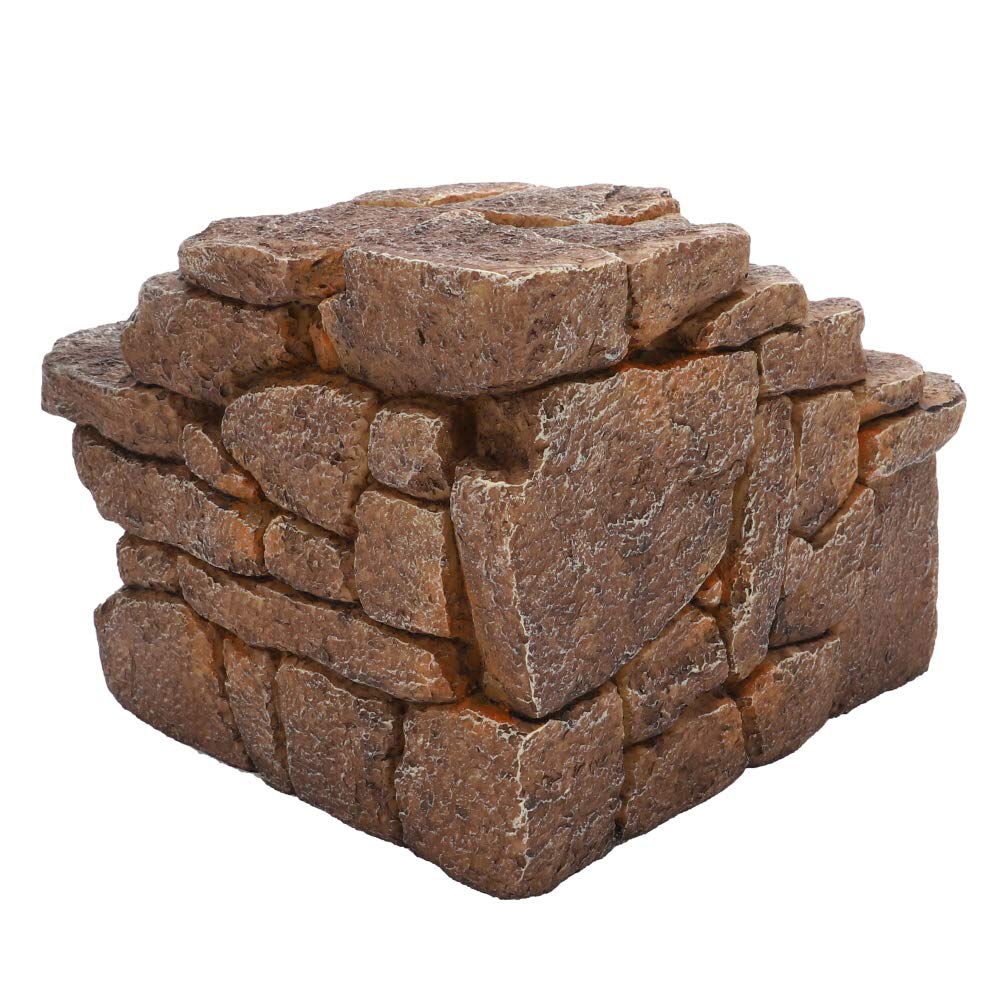 Hobby Terraristik Desert Cave 3 I 23 x 22 x 15,5 cm I Cachette Naturelle pour terrariums et Aquariums I Cachette décorative comme Refuge pour Reptiles, Amphibiens et Poissons
