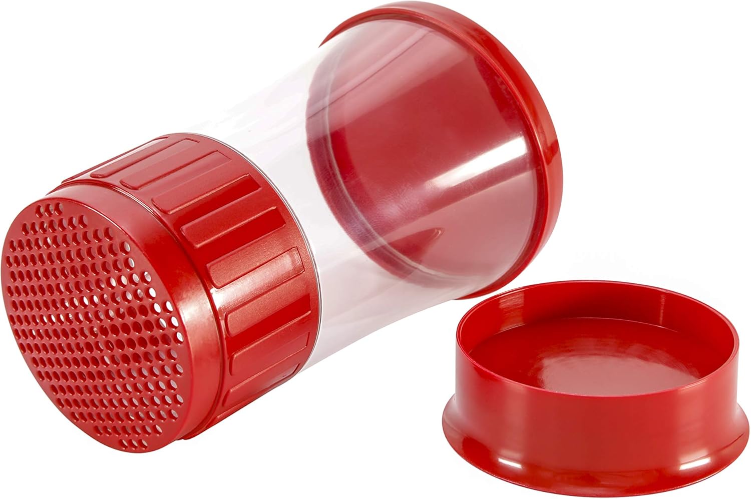 GSD Household Appliances Powdered Sugar Mill Icing Sugar Shaker Plastic Red