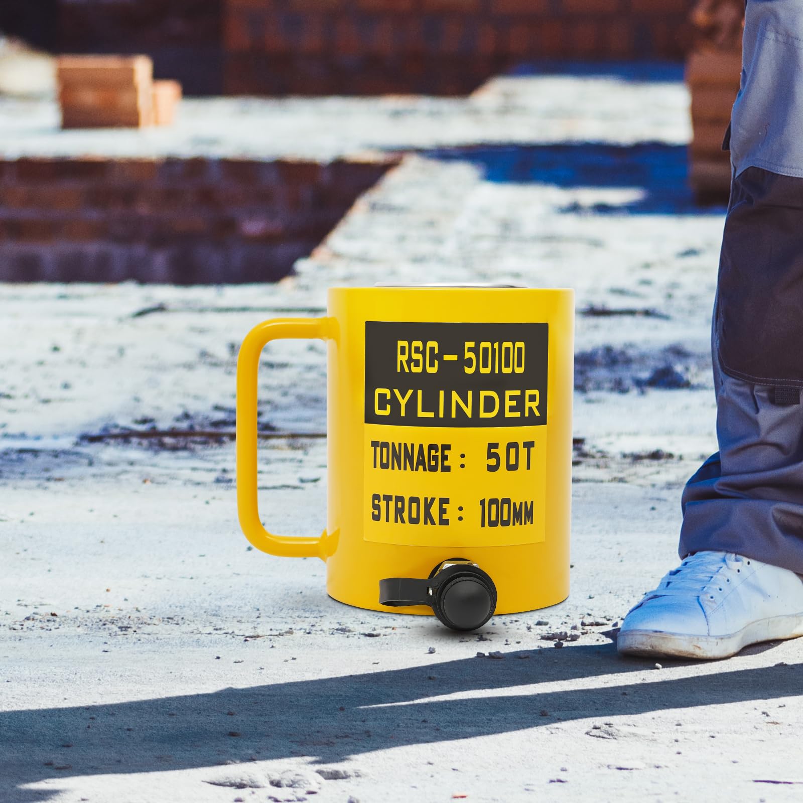 EurHomePlus 50 Ton Hydraulic Cylinder Jack 4