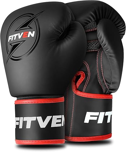 FITVEN Guantes de boxeo, saco de boxeo, guantes de kickboxing para hombres y mujeres