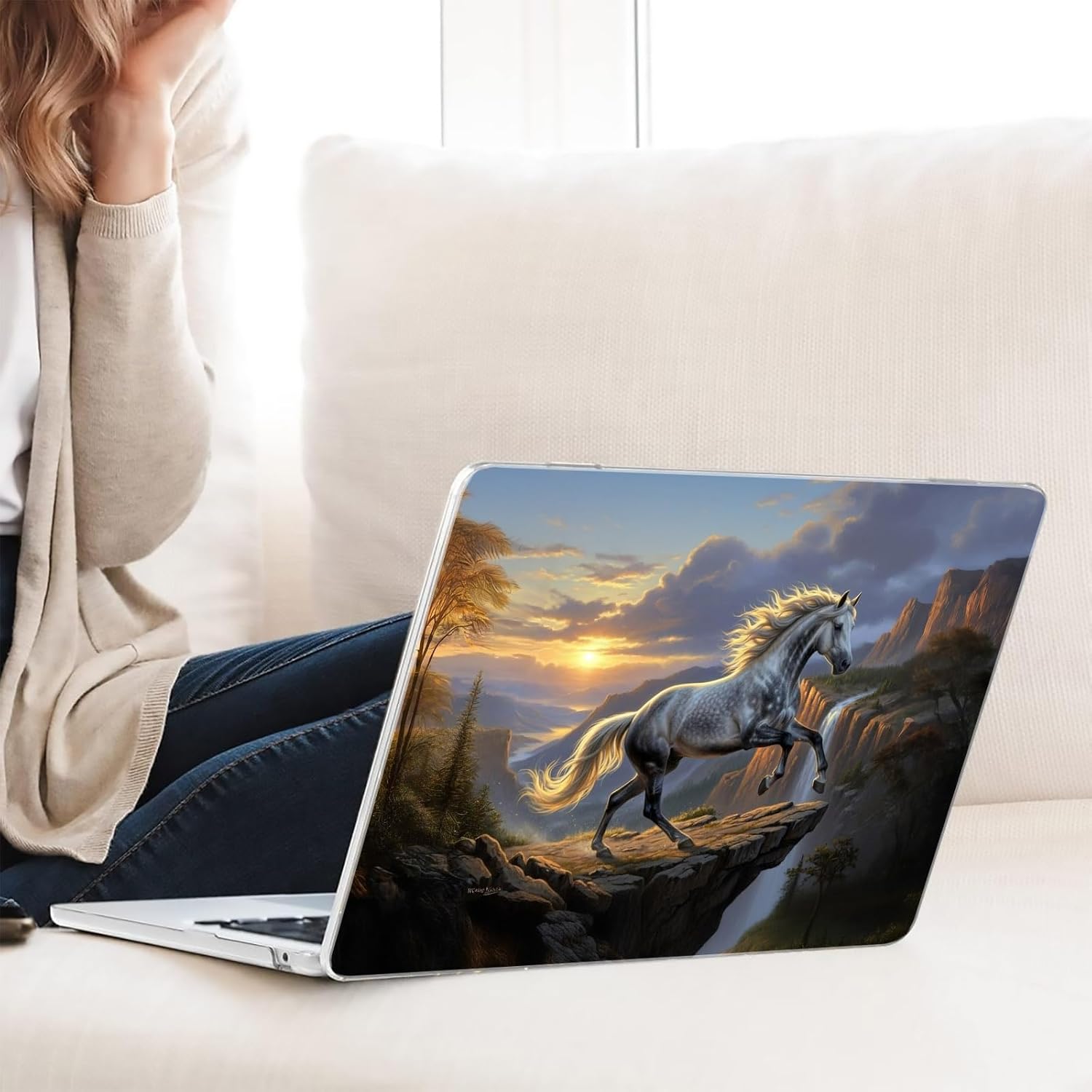 Compatible with MacBook Neo 13-inch, Hard Shell Case with Keyboard Cover and Screen Protector (A3404 A18 Pro chip, 2026 Release) - Horse MC23077