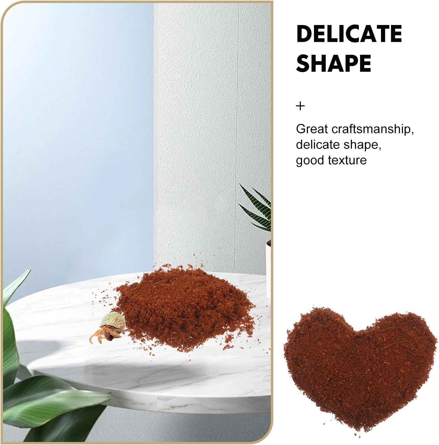 Hermit Crab Soil: Bio Bedding Sand Soil Mix for Hermit Crab Cage Substrate, Enhanced Digging, Moisture Retaining Material for Vivarium 500g