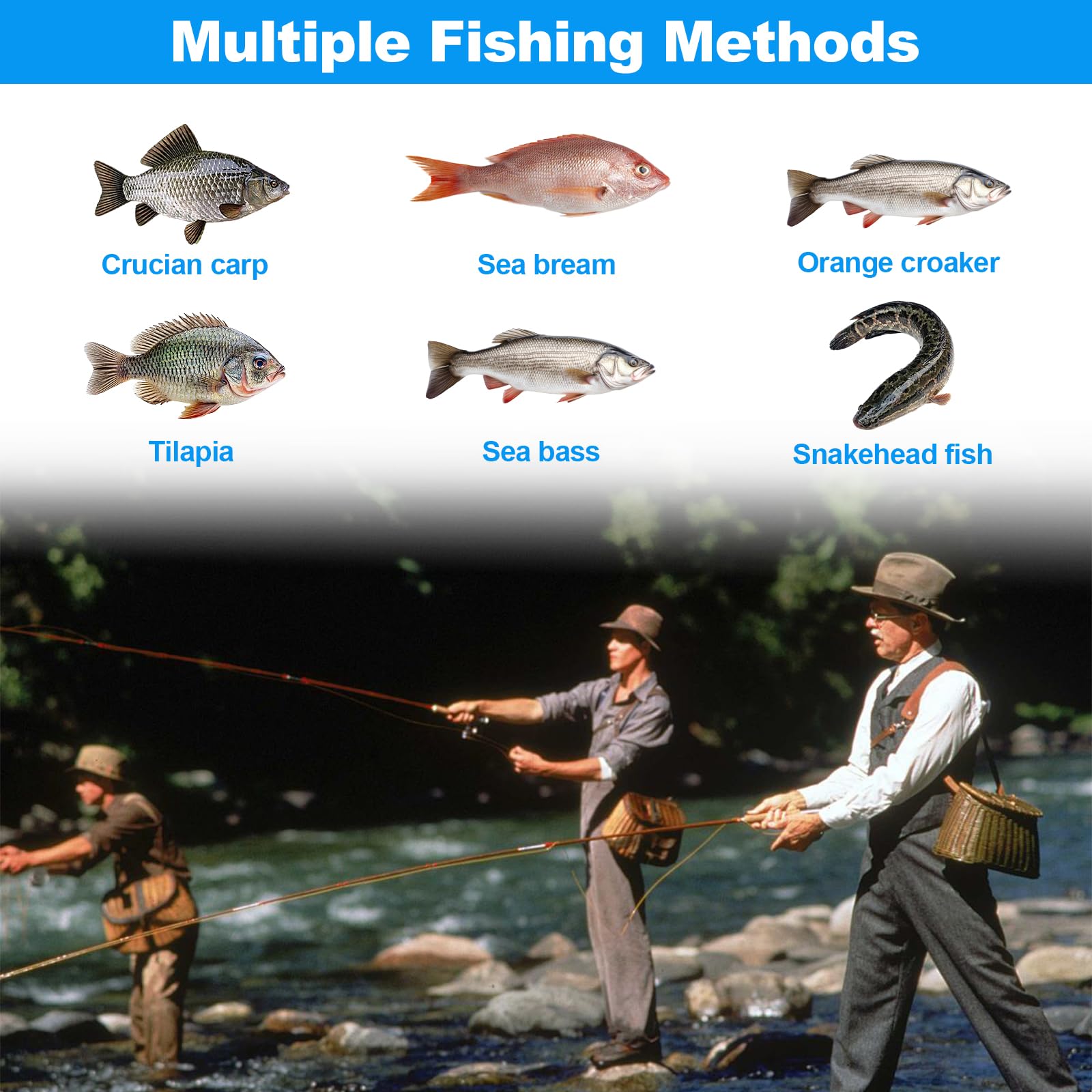 Juego de 12 cucharas de pesca para trucha con línea de pesca, juego de cucharas para trucha, juego de señuelos para trucha, cebo artificial, intermitente para agua salada, trucha de agua dulce, bajo — view 5