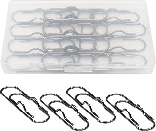 20 PCS Metal Pen Clips, Black Pen Holder, Multifunctional Pen Clip Holders for Notebooks, Paper, Clipboard