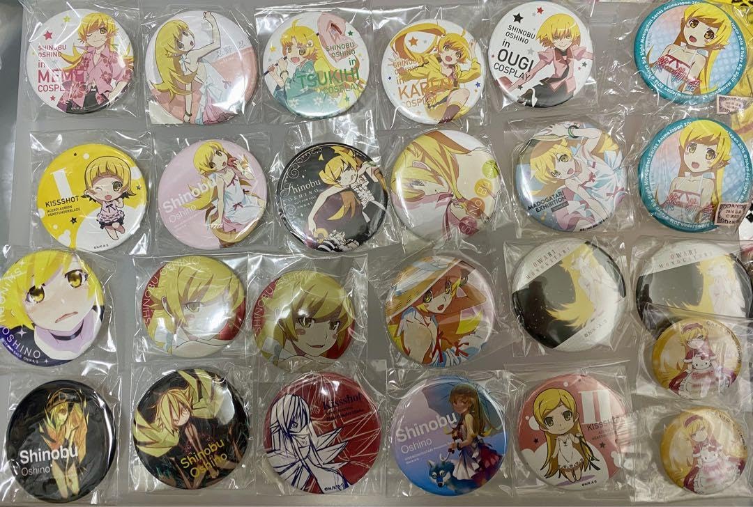 物語シリーズ　マドガタリ展限定　原画缶バッジ　忍野忍 Amazon.co.jp: 化物語 忍野忍 缶バッジ MADOGATARI展 AJ 限定 特典