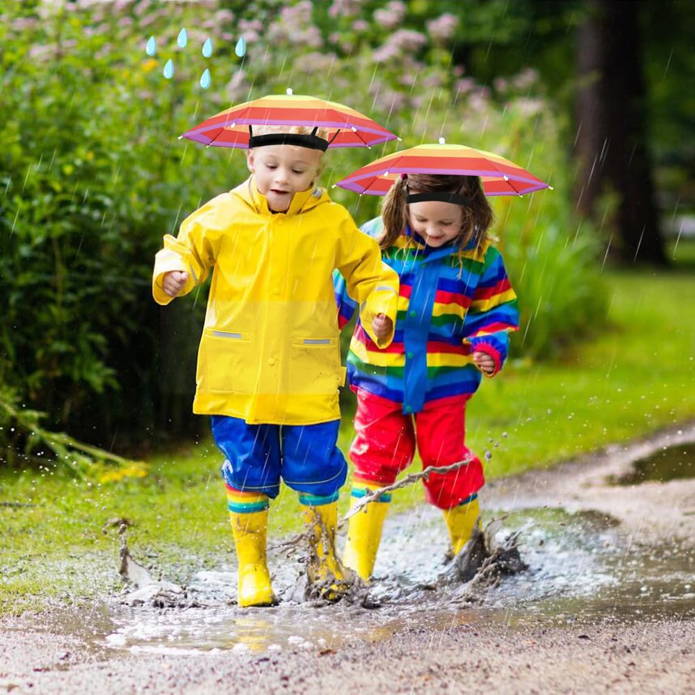 Sombrero, paquete de 2 sombreros de fiesta coloridos manos libres, ajustable para niños y adultos, para playa, pesca, jardinería